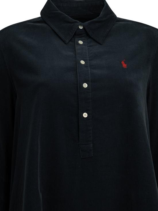26FW 폴로 랄프로렌 원피스 짧은 셔츠 드레스 파란색 - POLO RALPH LAUREN