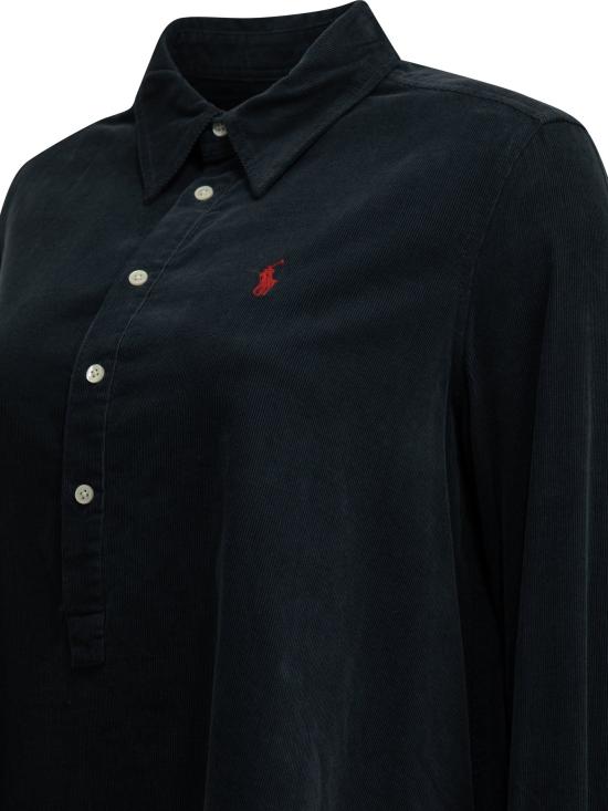 26FW 폴로 랄프로렌 원피스 짧은 셔츠 드레스 파란색 - POLO RALPH LAUREN
