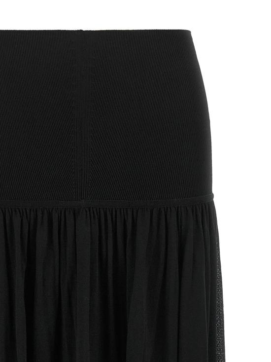 26FW 짐머만 롱 스커트 발리언트  블랙 - ZIMMERMANN