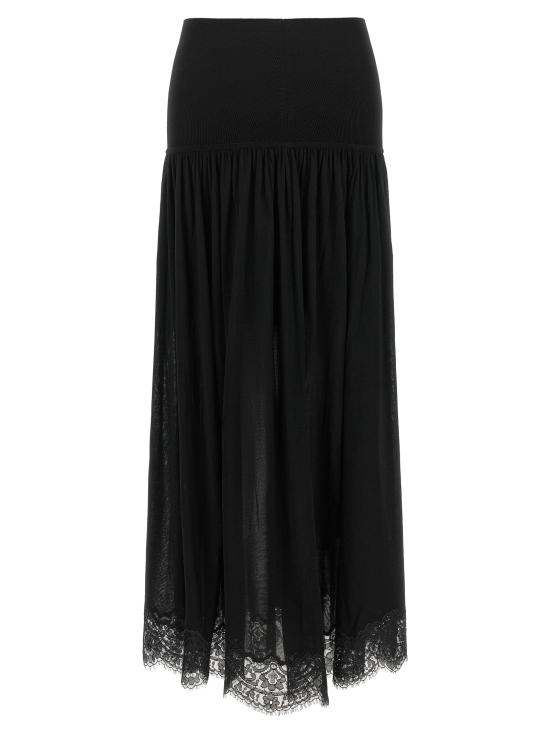 26FW 짐머만 롱 스커트 발리언트  블랙 - ZIMMERMANN