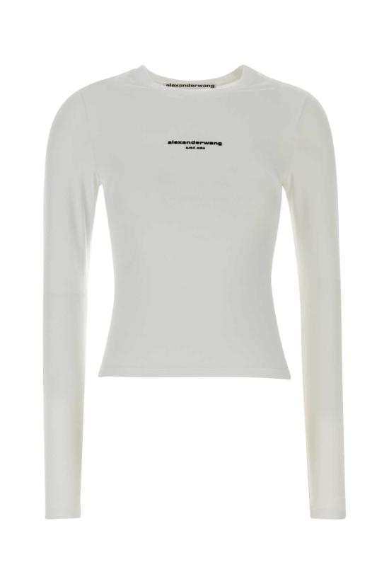 26FW 알렉산더 왕 후드 티셔츠 1CC4261457 100 WHITE