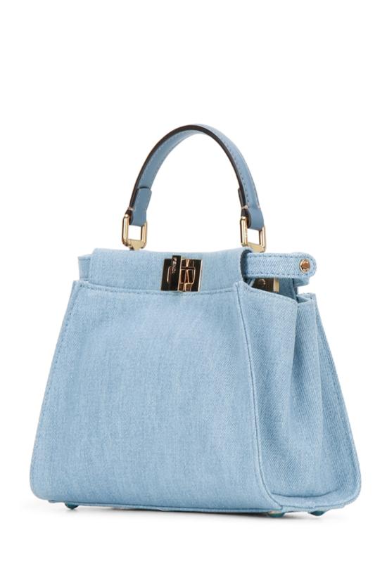 26FW 펜디 피카부 미니 데님 토트백 8BN244AY6V F1X1P DENIMCHMLCCERUOS - FENDI