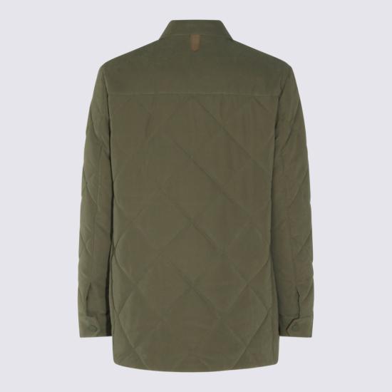 26FW 카날리 테크니컬 패브릭 유틸리티 자켓 O20422SG03522801 Green - CANALI