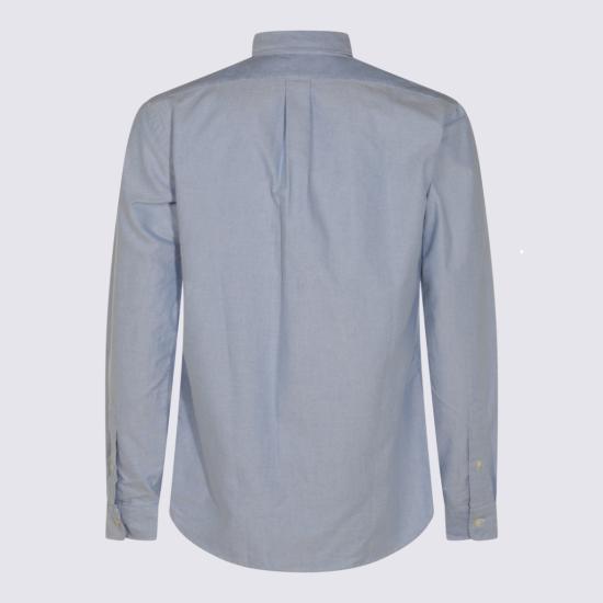26FW 폴로 랄프로렌 컬러 포니 자수 커스텀 핏 버튼 다운 셔츠 710792041002 Blue - POLO RALPH LAUREN