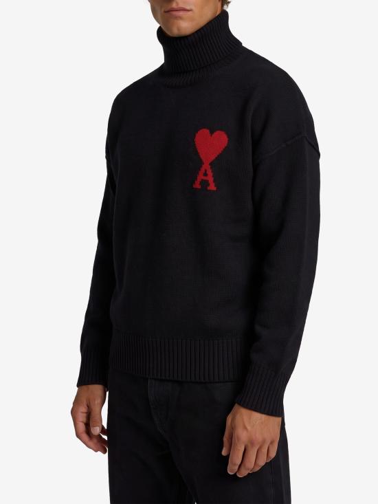 26FW 아미 ADC 터틀넥 스웨터 UKS839 BLACK - AMI