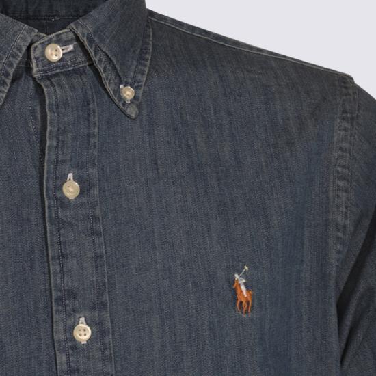 26FW 폴로 랄프로렌 포니로고 자수 데님 셔츠 710792043001 Blue - POLO RALPH LAUREN