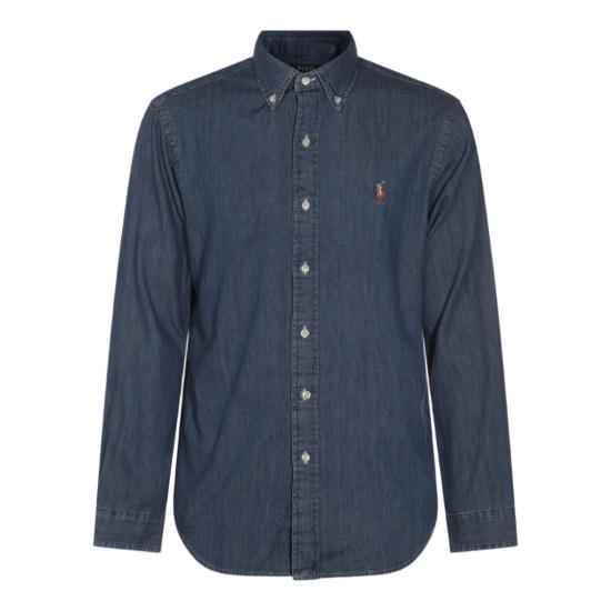 26FW 폴로 랄프로렌 포니로고 자수 데님 셔츠 710792043001 Blue