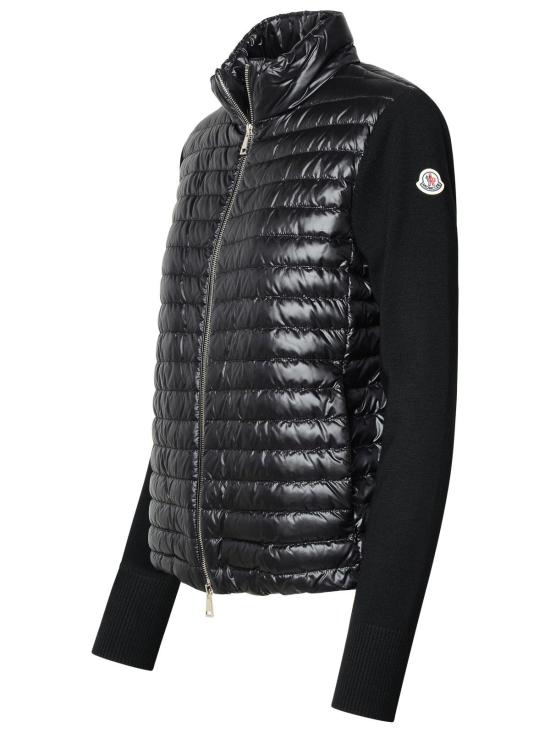 26FW 몽클레어 패딩 울 집업 가디건 9B00024 M1131 999 BLACK DOM - MONCLER