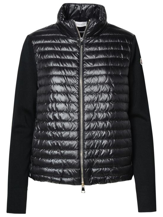 26FW 몽클레어 패딩 울 집업 가디건 9B00024 M1131 999 BLACK DOM