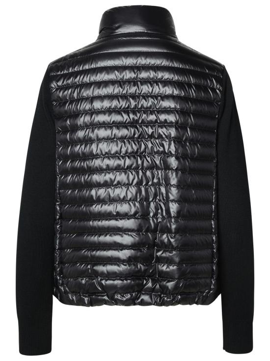26FW 몽클레어 패딩 울 집업 가디건 9B00024 M1131 999 BLACK DOM - MONCLER