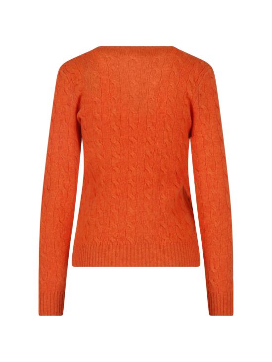 26FW 폴로 랄프로렌 폴로 자수 케이블 니트 스웨터 211 971865 504 ORANGE - POLO RALPH LAUREN