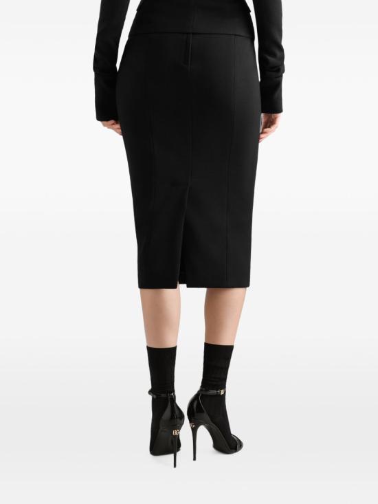 26FW 돌체앤가바나 미디 스커트 F4DEJT FUBCEN0000 BLACK - DOLCE & GABBANA