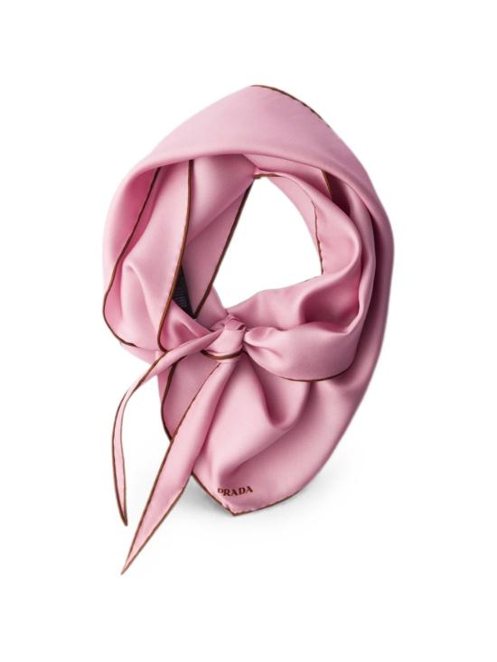 26FW 프라다 프린티드 트윌 스카프 1FF073 2HH9F0BQT PINK - PRADA