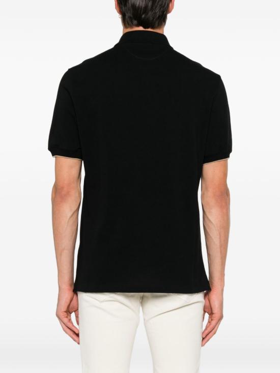 26FW 브루넬로 쿠치넬리 피케 폴로 셔츠 ME8548788 CZ178 BLACK - BRUNELLO CUCINELLI