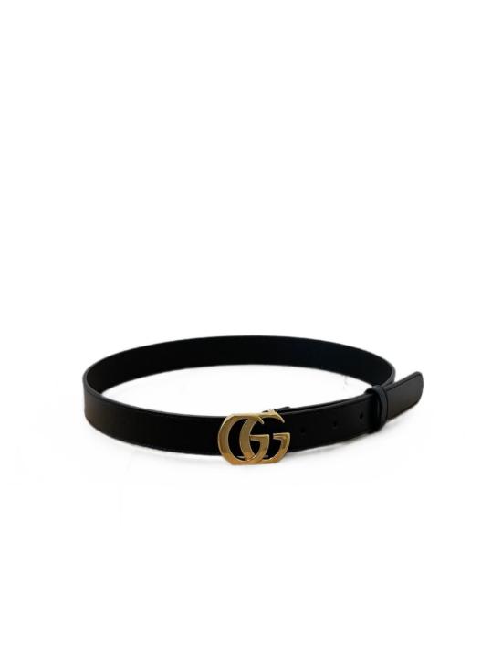 26FW 구찌 컷 GG 마몽 씬 벨트 A005SN AAGYS1000 BLACK - GUCCI