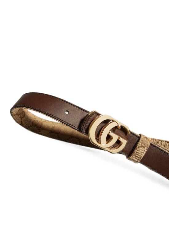 26FW 구찌 리버시블 컷 GG 마몬트 벨트 A006M2 FAF7J9651 BEIGE - GUCCI