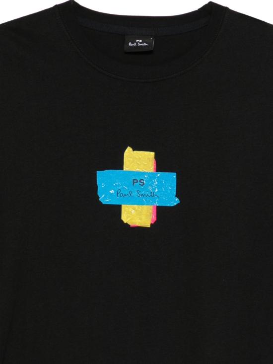 26FW 폴 스미스 지브라 패치 반팔 M2R011R WP607579 BLACK - PAUL SMITH