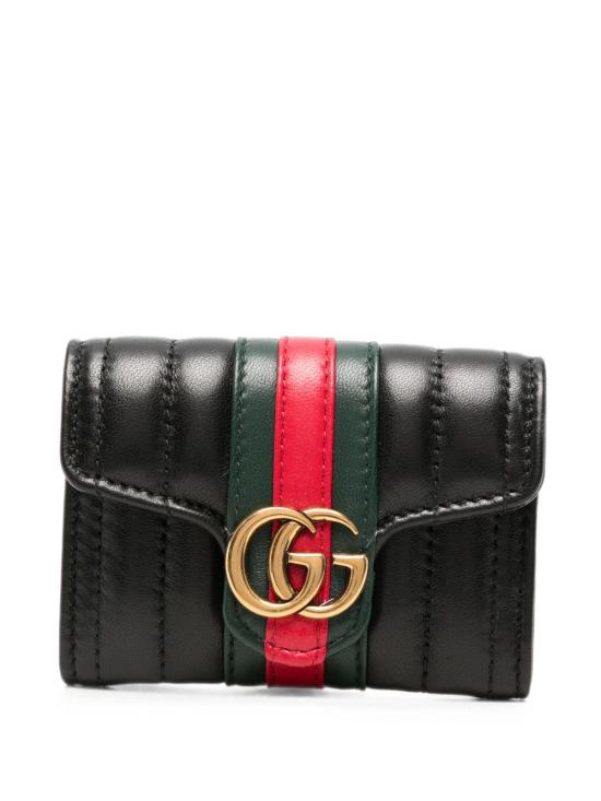 26FW 구찌 젯셋 GG 마몽 바이폴드 카드 케이스 A006X3 AAHA41068 BLACK