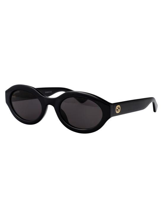  구찌 미니멀 GG 로고 오벌 선글라스 GG1579S BLACK - GUCCI