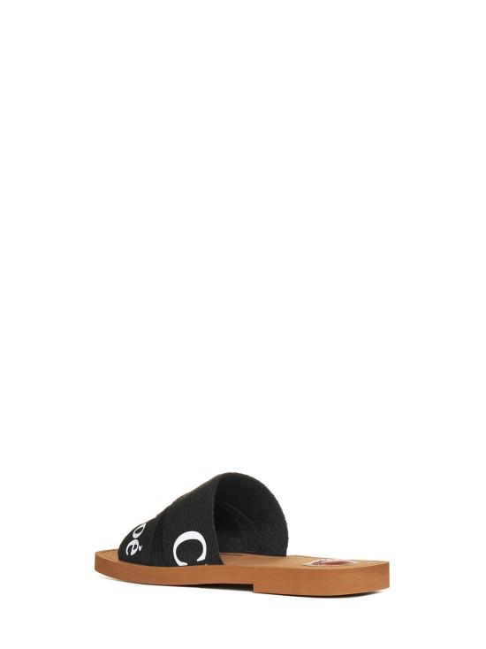 26FW 끌로에 우디 플랫 뮬 CHC22U188Z3001 BLACK - CHLOE