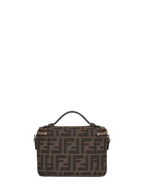 26FW 펜디 배니티 FF 자카드 패브릭 미니백 8BS108AFPMF1GL7 BROWN - FENDI