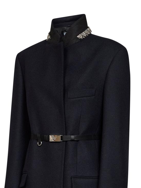 26FW 프라다 코트 P649TROOO11H4F0008 BLACK - PRADA