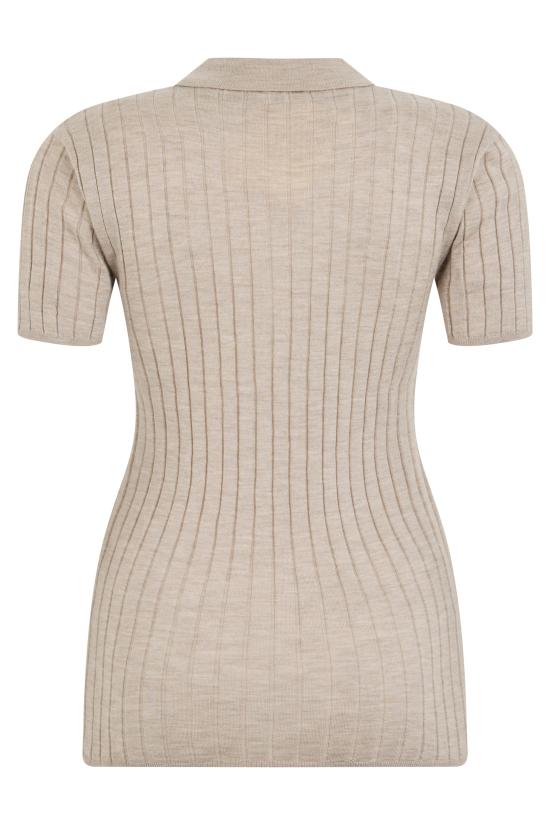 26FW 토템 리브드 캐시미어 실크 폴로 263 WRT0835 YA0293 BEIGE - TOTEME