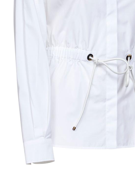 26SS 막스마라 Tazzina 드로스트링 셔츠 2611111052600MXMTAZZINA001 WHITE - MAX MARA