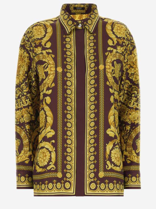 26SS 베르사체 셔츠 1001360 BURGUNDY - VERSACE