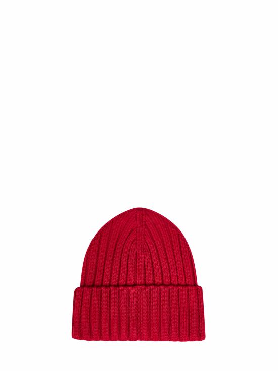 26FW 몽클레어 로고 울 비니 L20933B00036A9327456 RED - MONCLER