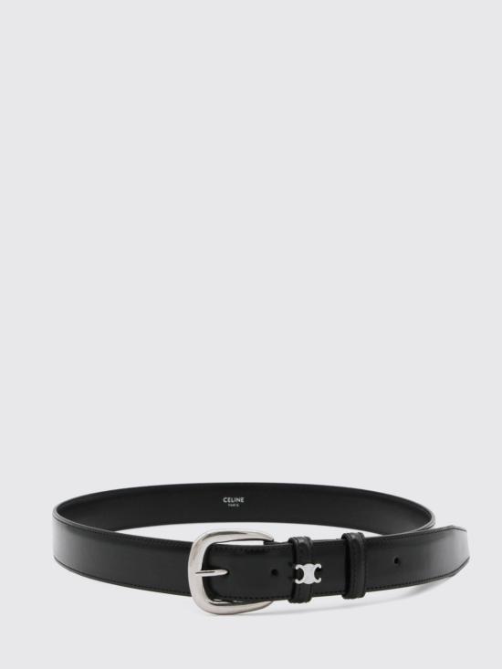 26FW 셀린느 비비엔느 토뤼옹 레더 벨트 B10CQ3A01 38SI BLACK DOM