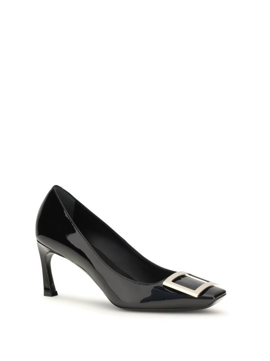 26FW 로저비비에 트럼펫 메탈 버클 펌프스 RVW40015280D1P BLACK - ROGER VIVIER