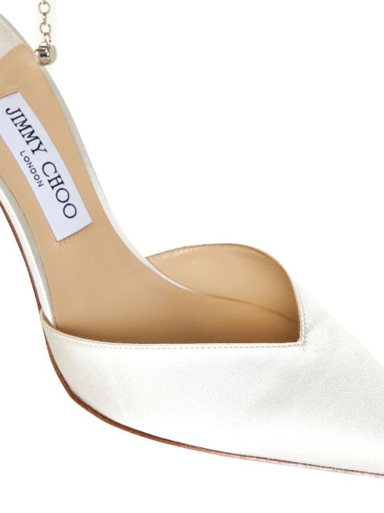 26FW 지미추 힐/펌프스 SAEDA100BBDIVORYCRYSTAL WHITE - JIMMY CHOO