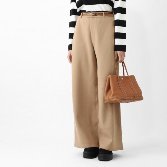 26FW 막스마라 메를로 코튼 트라우저 29786021 005 BLACK DOM - MAX MARA