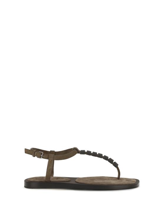 26SS 브루넬로 쿠치넬리 샌들 MZSFC3151 BROWN - BRUNELLO CUCINELLI