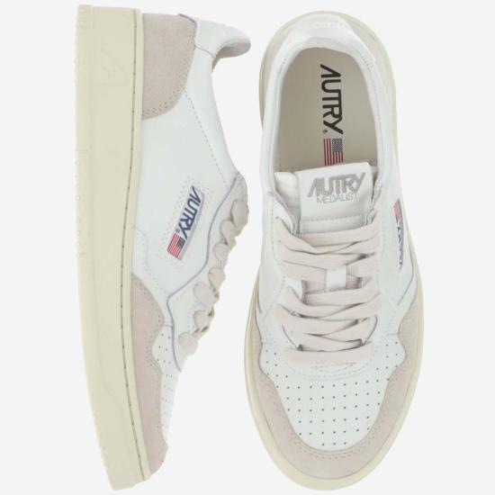 26FW 오트리 메달리스트 로우 레더 스니커즈 AULWLS33 BEIGE - AUTRY