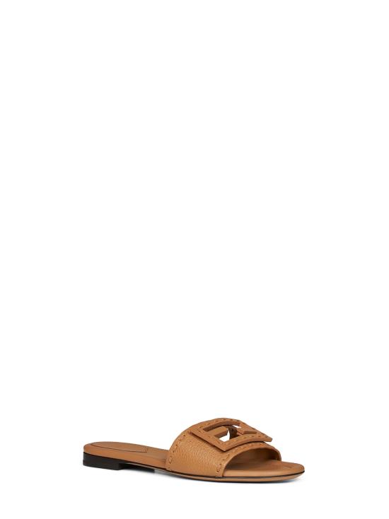 26FW 펜디 바게트 시에나 레더 슬라이드 8R8136AQY2F1WYD CAMEL - FENDI