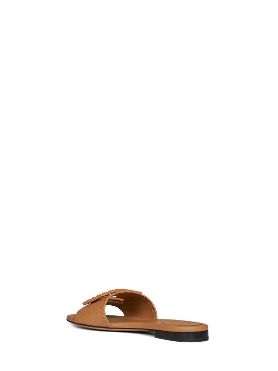 26FW 펜디 바게트 시에나 레더 슬라이드 8R8136AQY2F1WYD CAMEL - FENDI