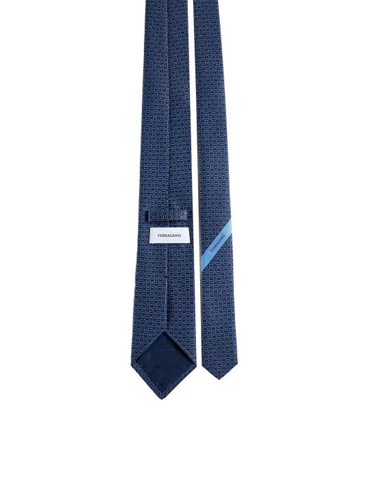 26FW 살바토레 페라가모 넥타이 3509974VIVA774227 BLUE - SALVATORE FERRAGAMO