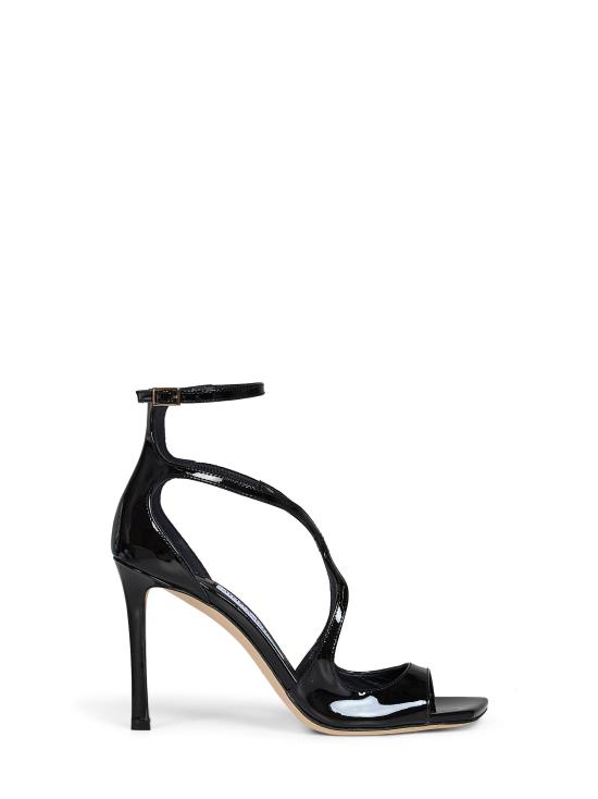 26FW 지미추 샌들 AZIA95PATBLACK