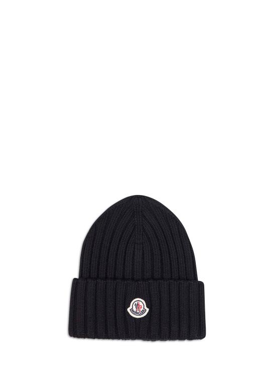 26FW 몽클레어 로고 울 비니 L20933B00036A9327999 BLACK