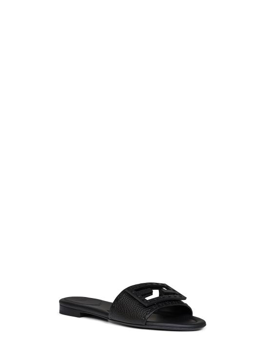 26FW 펜디 바게트 시에나 레더 슬라이드 8R8136AQY2F0QA1 BLACK - FENDI