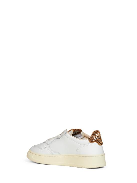 26FW 오트리 메달리스트 로우 레더 스니커즈 AULWHJ02WHTLEOPRINT WHITE - AUTRY