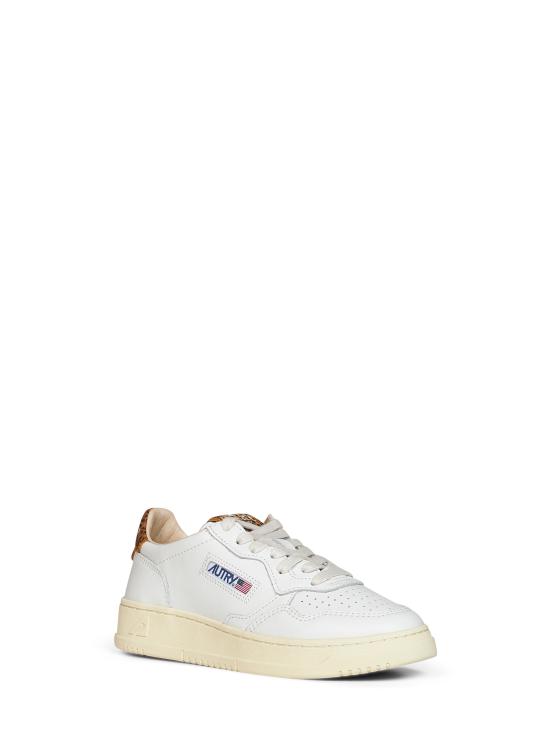 26FW 오트리 메달리스트 로우 레더 스니커즈 AULWHJ02WHTLEOPRINT WHITE - AUTRY