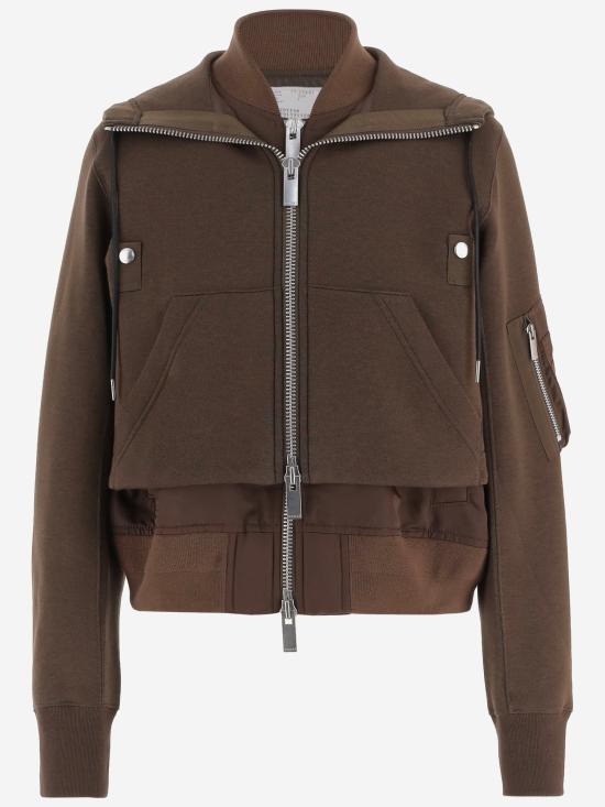 26FW 사카이 긴팔 티셔츠 08681 BROWN