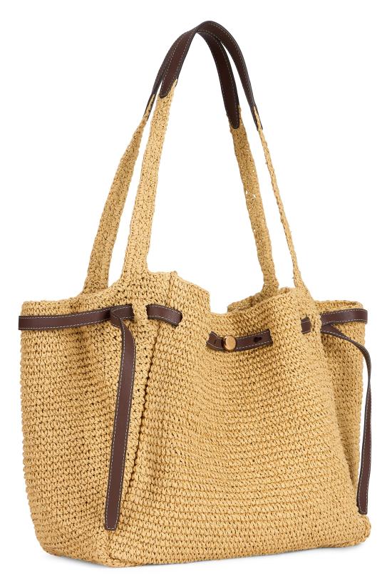 26SS 토리버치 로미 우븐 토트 백 178696 BEIGE - TORY BURCH
