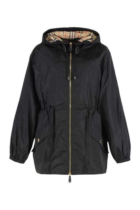 25FW 버버리 웨이스트 스트링 후드 자켓 8113522 BLACK