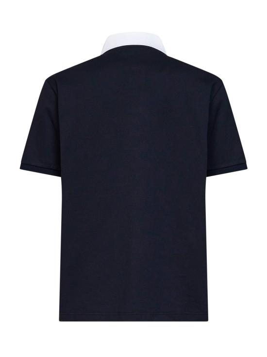 26FW 구찌 스트레치 코튼 피케 폴로 셔츠 854632XJHOG4002 NAVY - GUCCI