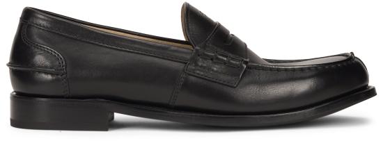 26SS 프라다 레터링 로고 텍스처드 레더 로퍼 2DB238 F X000 BLACK - PRADA
