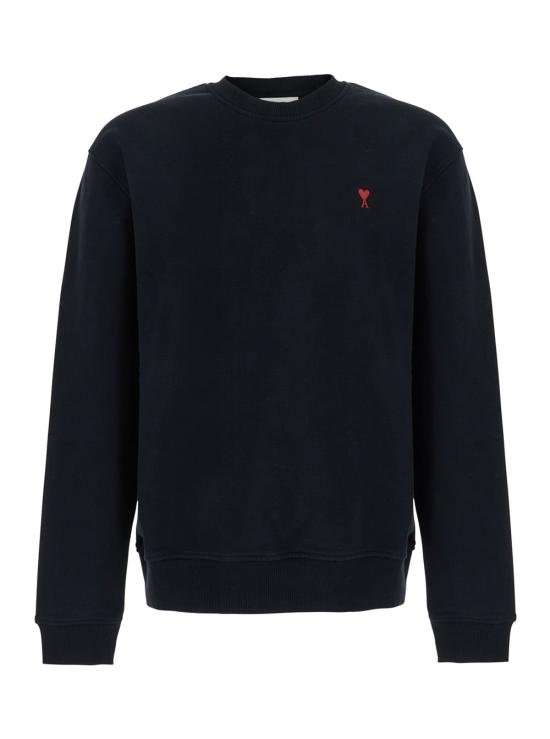 26FW 아미 스몰 하트 로고 스웨트셔츠 BFUSW035 BLACK